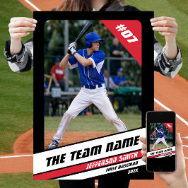 Baseball Player Benutzerdefiniertes Geschenk Schwa Poster