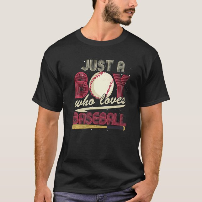Baseball Player Boys Sport Baseball Catcher Baseba T-Shirt (Vorderseite)