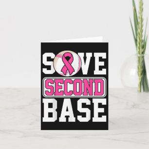 Baseball Player Breast Cancer Awaren der zweiten B Karte