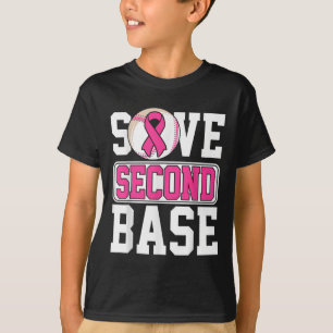 Baseball Player Breast Cancer Awaren der zweiten B T-Shirt