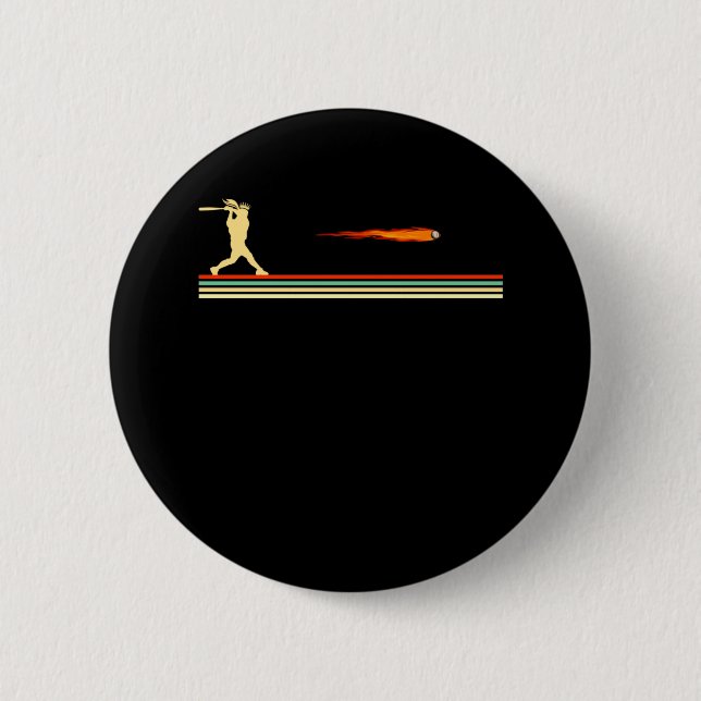Baseball Player Daugher Funny Softball Batter Girl Button (Vorderseite)