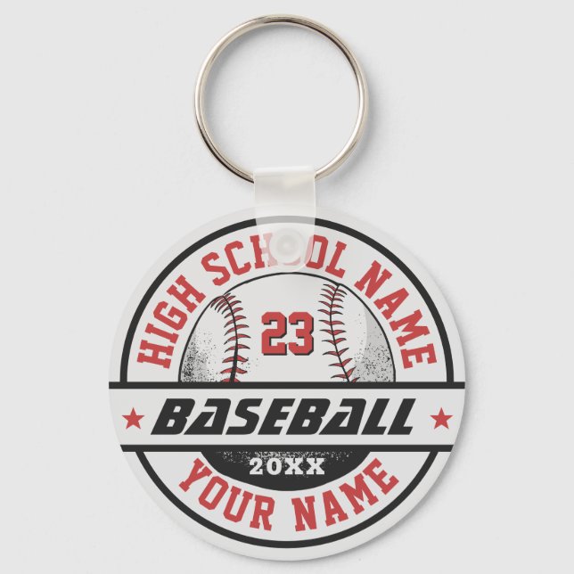 Baseball-Player für Personalisierte Sportarten Schlüsselanhänger (Vorderseite)