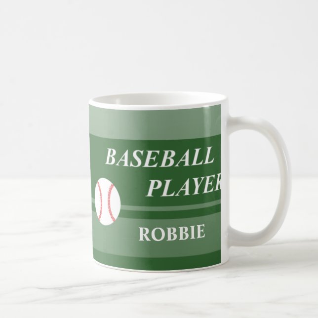 Baseball Player Kaffeetasse (Rechts)