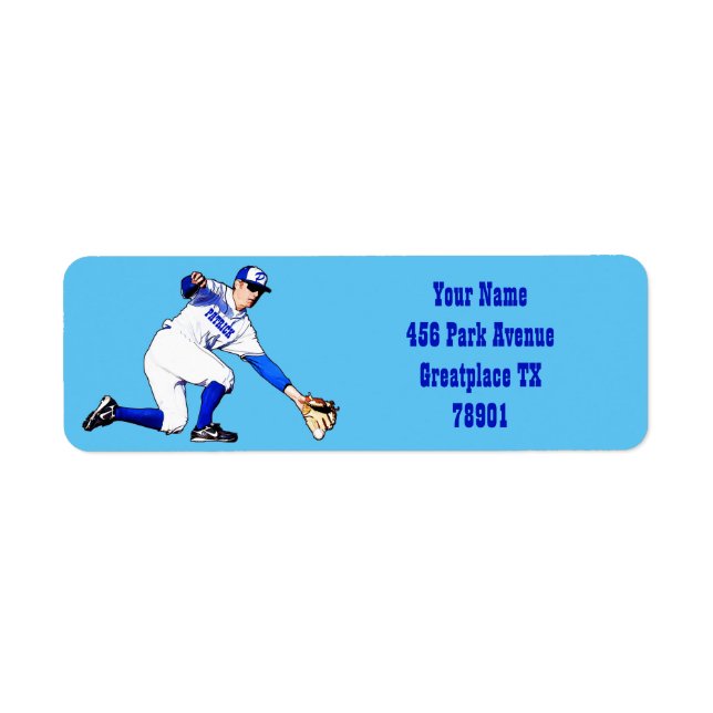 Baseball-Player mit Ihrem Namen oder Monogram-Rück (Vorne)