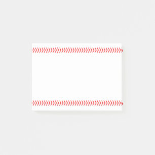 Baseball Player oder Coach Red Baseball Sticks Post-it Klebezettel