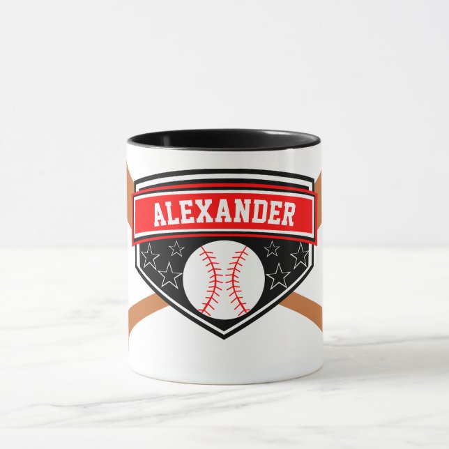 Baseball Player personalisieren Tasse (Zentrum)