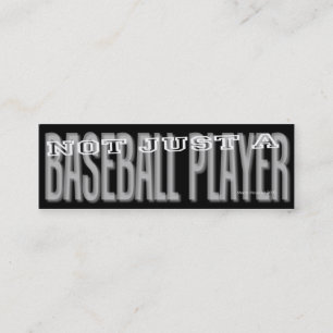 Baseball Player - Social Media Personal Card Mini Visitenkarte