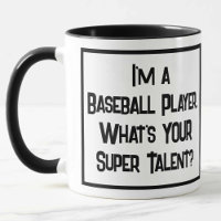Baseball Player Super Talent. Zwei Tone-Kaffee-Tas