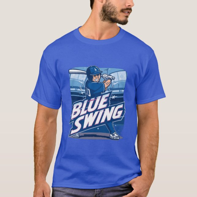 Baseball Playoff Championship Spirit Design T-Shirt (Vorderseite)