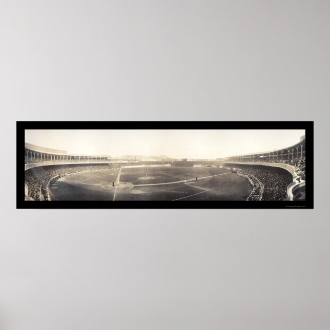 Baseball Polo Grounds Foto 1910 Poster (Vorne)
