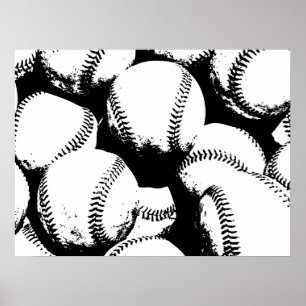 Baseball-Pop-Kunst - Sport-Baseball Poster
