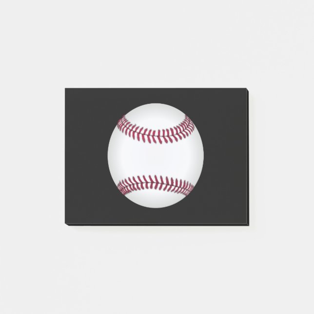 Baseball Post-it Klebezettel (Vorderseite)
