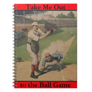 Baseball-Poster-Notebook Notizblock