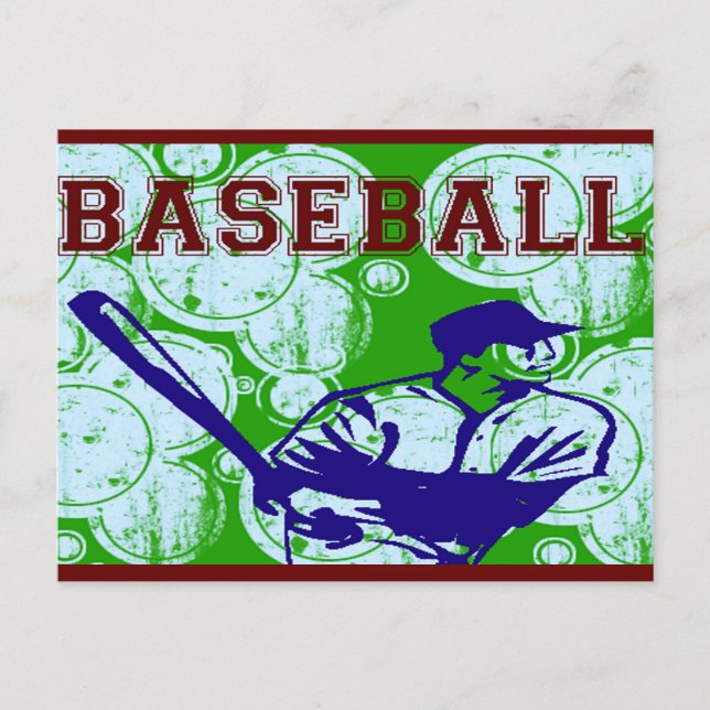 BASEBALL POSTKARTE (Vorderseite)