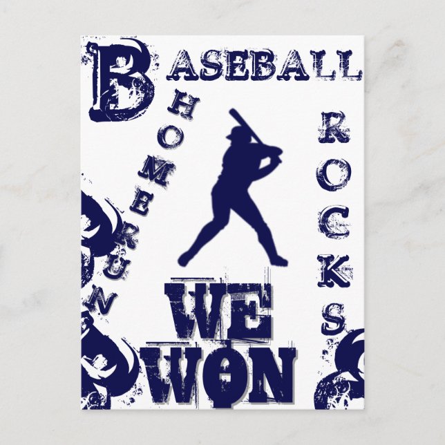 Baseball Postkarte (Vorderseite)