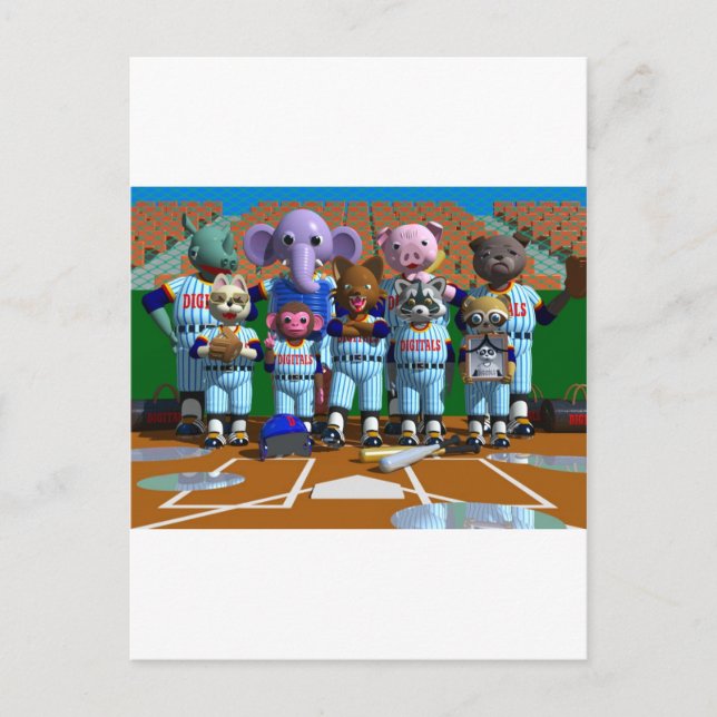 Baseball Postkarte (Vorderseite)