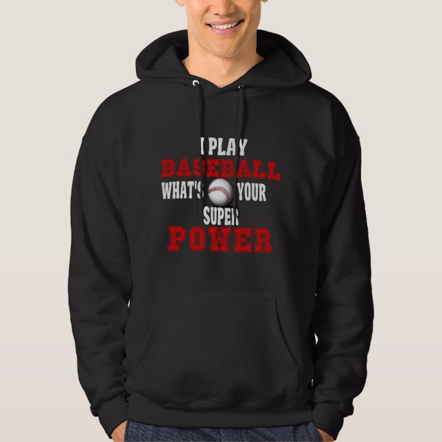Baseball-Power Hoodie (Vorderseite)