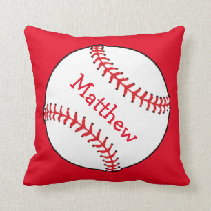Baseball-quadratisches Wurfs-Kissen Kissen