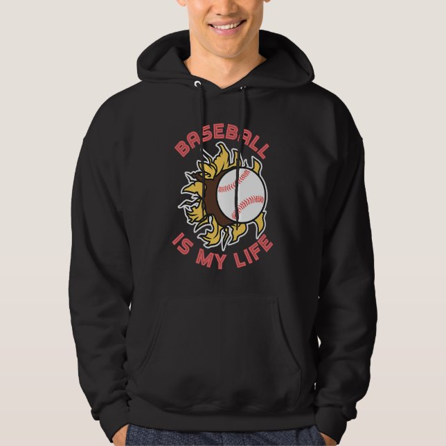 Baseball quote for baseball players  1 hoodie (Vorderseite)