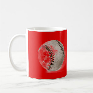 Baseball Red Pop Art Kaffeetasse