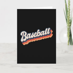 Baseball Retro Vintage Sport Karte