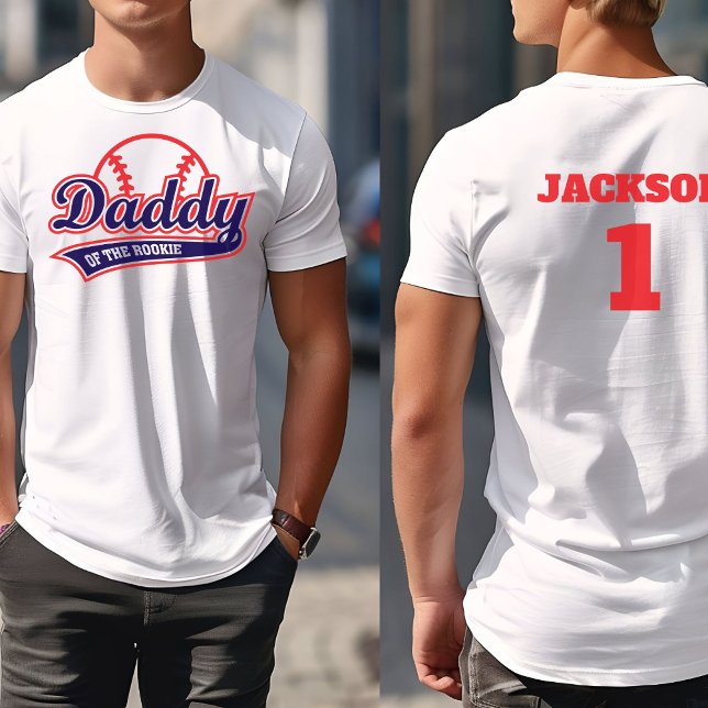 Baseball Rookie des Jahres Baseball 1. Geburtstag T-Shirt (Von Creator hochgeladen)