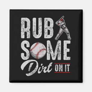 Baseball Rub ein wenig Schrecken auf es Funny Spaß Magnet