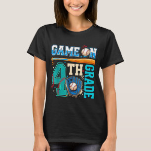 Baseball-Rückkehr zur Schult-Shirt Jungen Lasst un T-Shirt