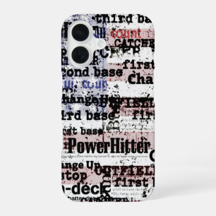 Baseball Ruhm Verblasste Grunge-amerikanische Fl iPhone 16 Hülle
