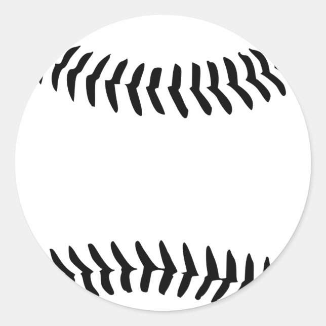 Baseball Runder Aufkleber (Vorderseite)