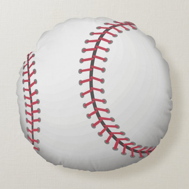 Baseball Rundes Kissen (Vorderseite)