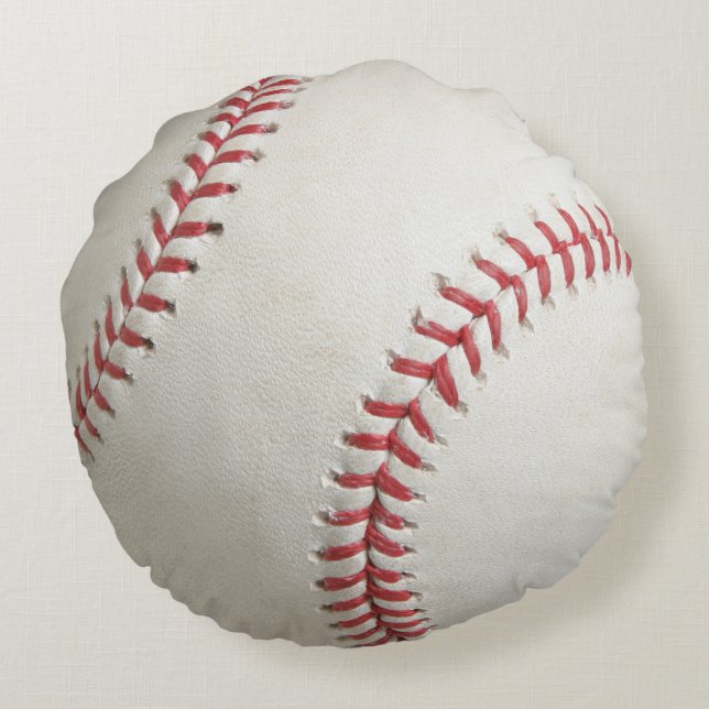 Baseball Rundes Kissen (Rückseite)