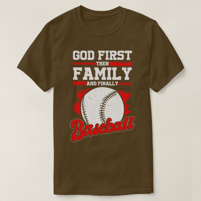 Baseball Saison Sport Game Player Geschenk T-Shirt (Design vorne)