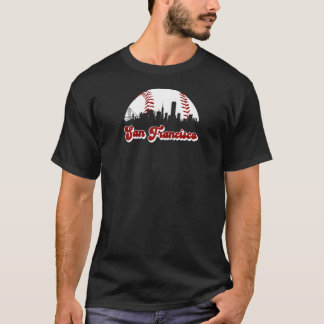 Baseball San Francisco Vintager Riesen-Ball-Nation T-Shirt