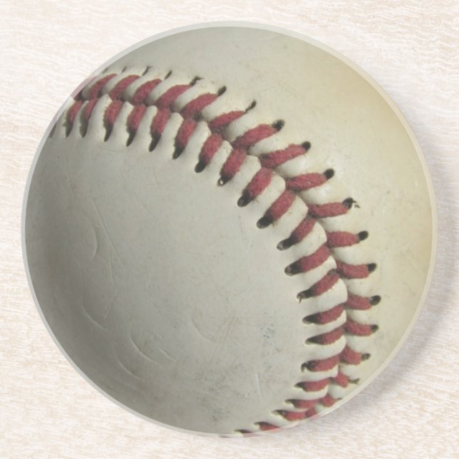 Baseball Sandstein Untersetzer (Vorne)