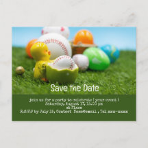 Baseball Save the Date für EASTER-Urlaub