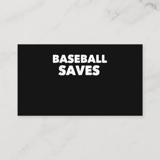 Baseball Saves Cool Softball USA Sports Player Visitenkarte (Vorderseite)