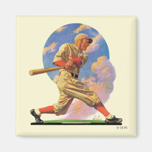 Baseball-Schlagmann Magnet