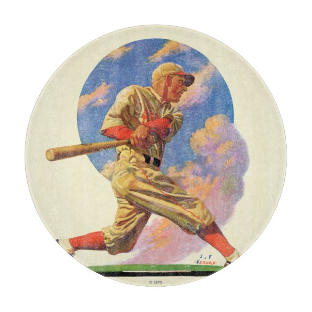Baseball-Schlagmann Schneidebrett (Vorderseite)