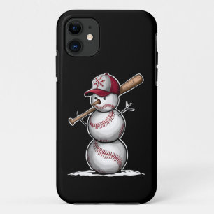 Baseball Schneemann Bälle Schnee Weihnachten Xmas  Case-Mate iPhone Hülle