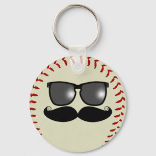 Baseball-Schnurrbart-Schlüsselanhänger Schlüsselanhänger