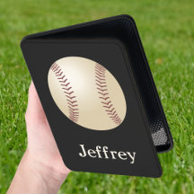 Baseball, Schwarz, Personalisierter Name