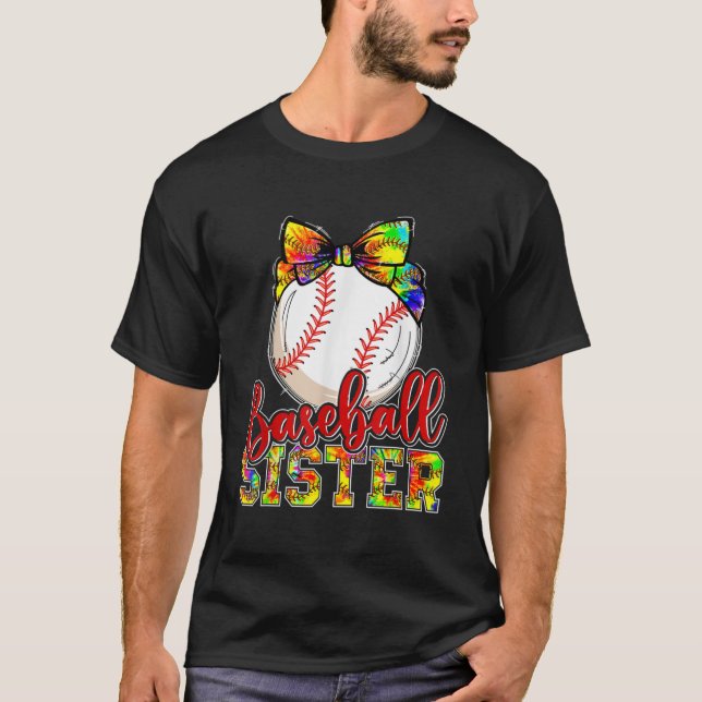 Baseball-Schwester Niedlich Baseball für Schwester T-Shirt (Vorderseite)