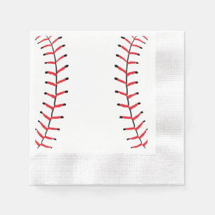 Baseball Seams Sportstil Baseball Thema Serviette