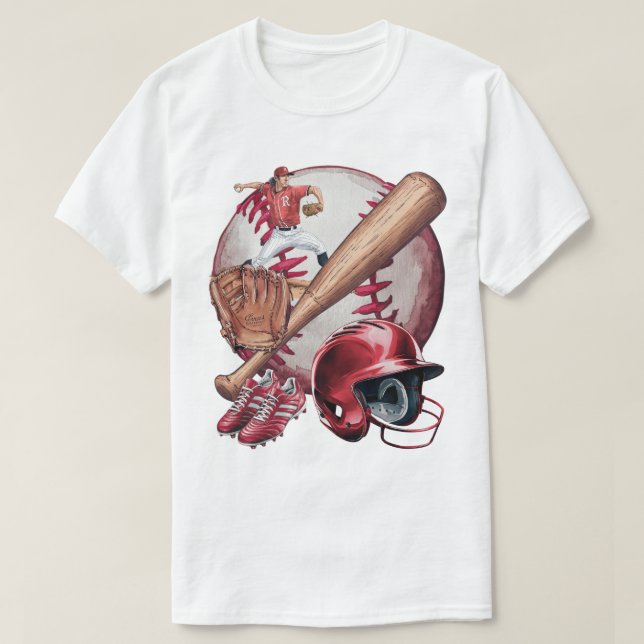 Baseball Season Men's Basic T - Shirt (Design vorne)