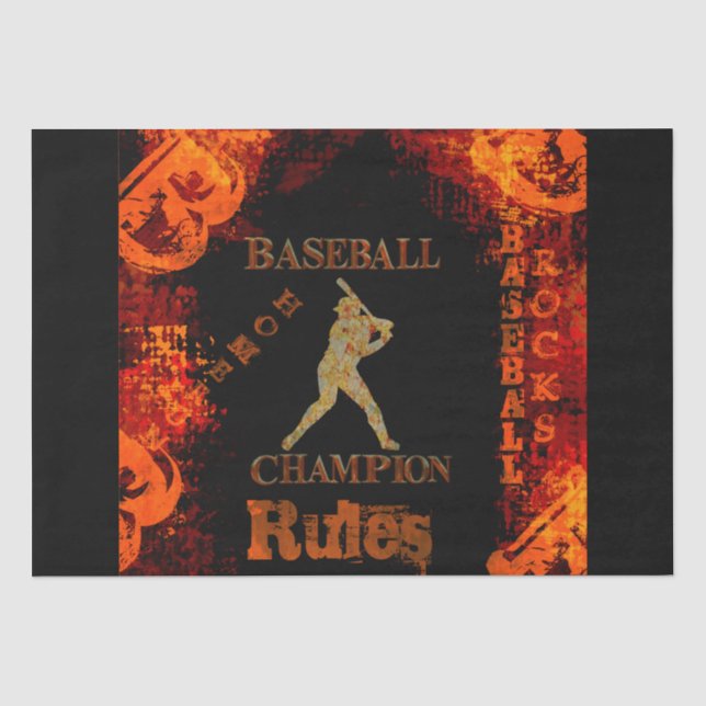 Baseball Seidenpapier (Vorderseite)