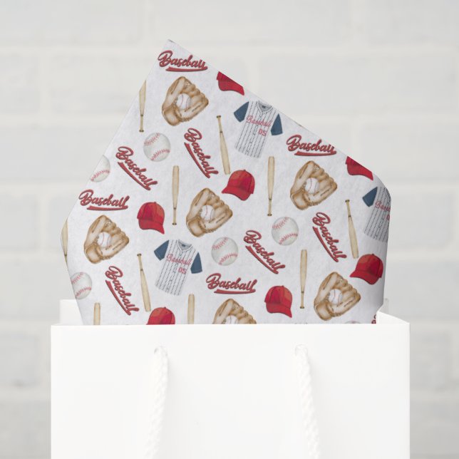 Baseball-Seidenpapier Seidenpapier (Geschenk Tasche)