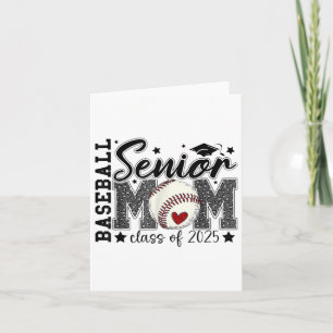 Baseball Senior Mama CL of 2025 Abschluss Mütter Karte