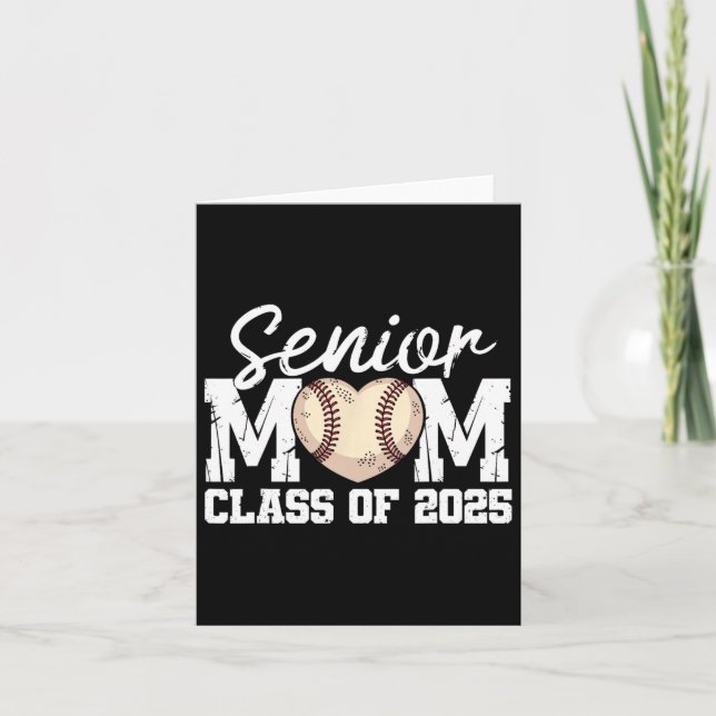 Baseball Senior Mama Cl of 2025 Graduate Senior Ma Karte (Vorderseite)