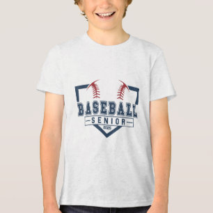 Baseball Senior Night Baseball Senior 2025 Graduat Tri-Blend Shirt